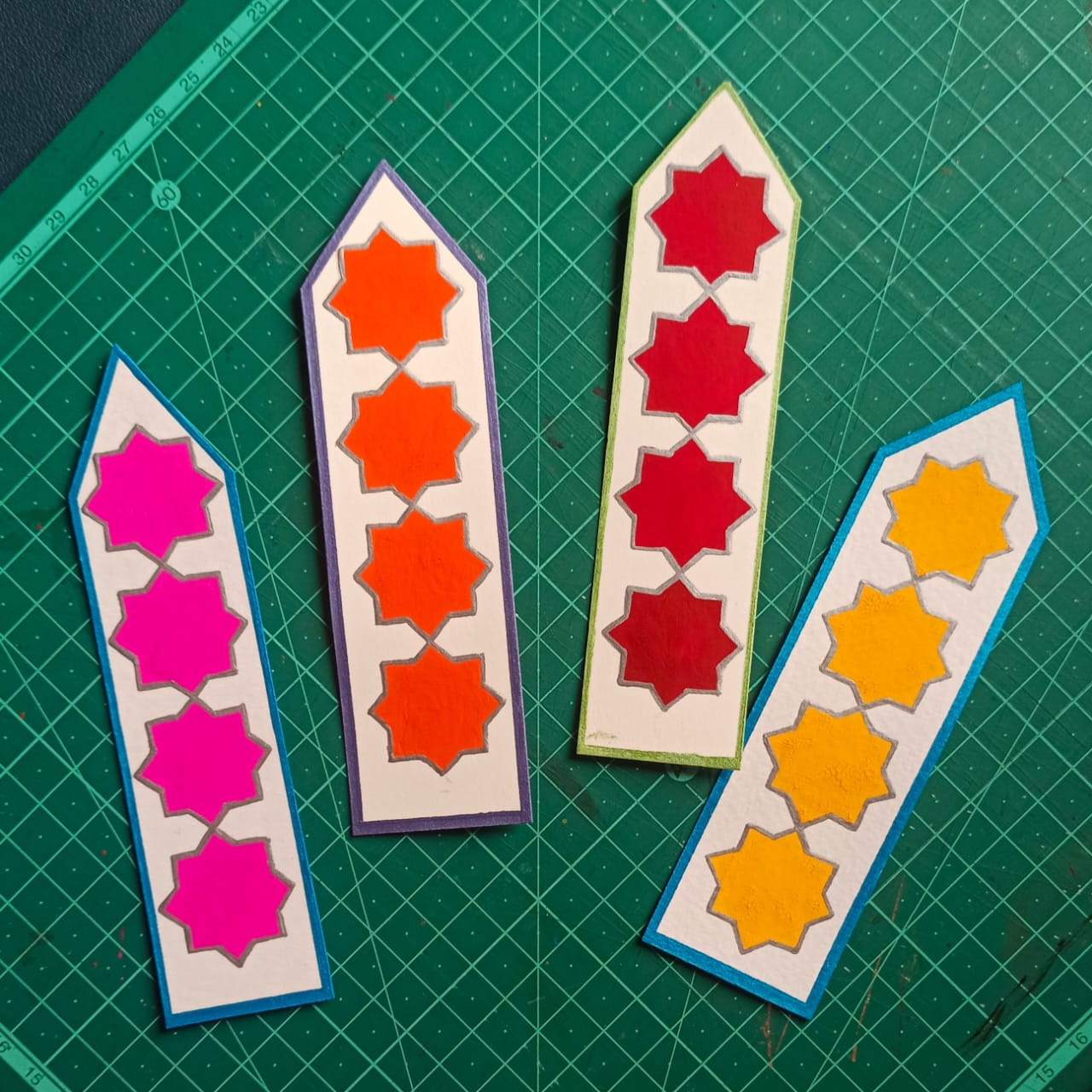 Floral Bookmark Set – Handcrafted Paper Art